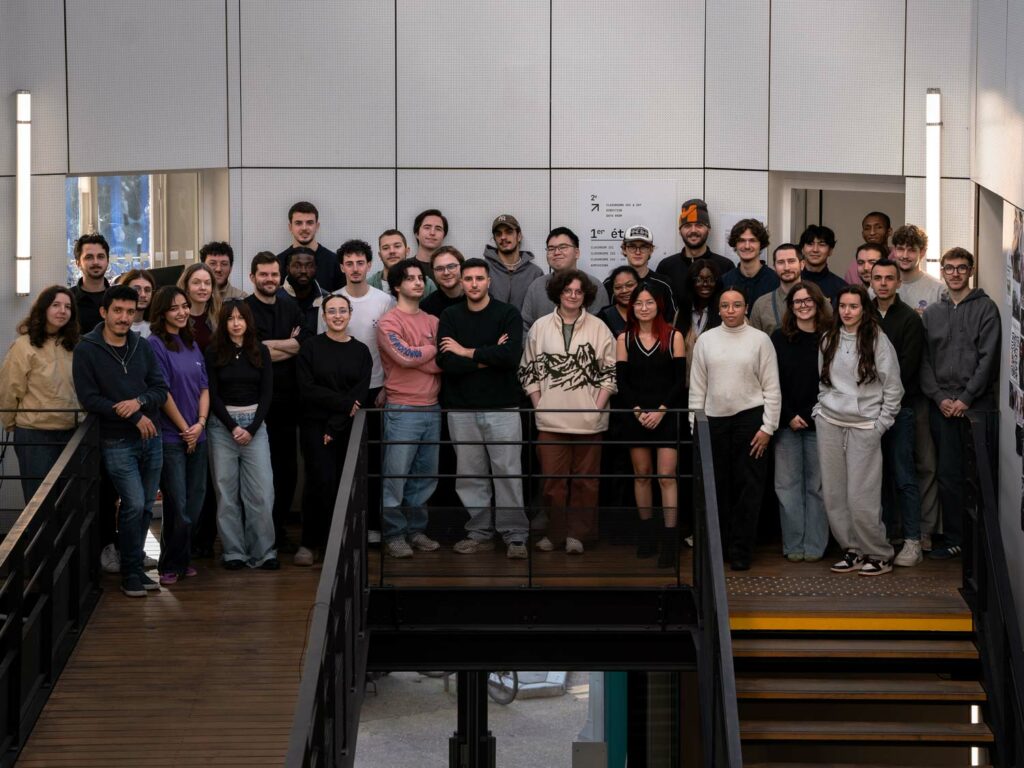 Photo des étudiants de l'atelier Creative Technologies.