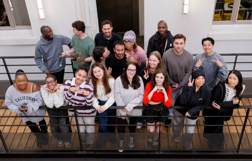 Photo de groupe de l'atelier Podcast.