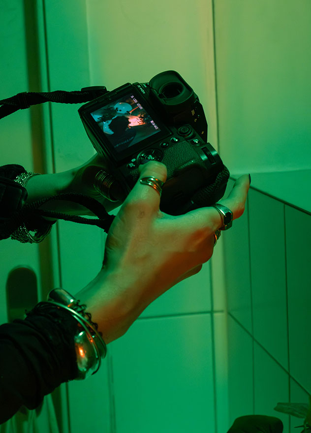 Caméra qui affiche une photo prise